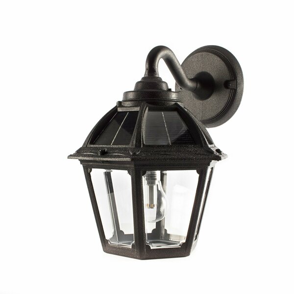 Gama Sonic Polaris Solar Wall Light, Black 177010